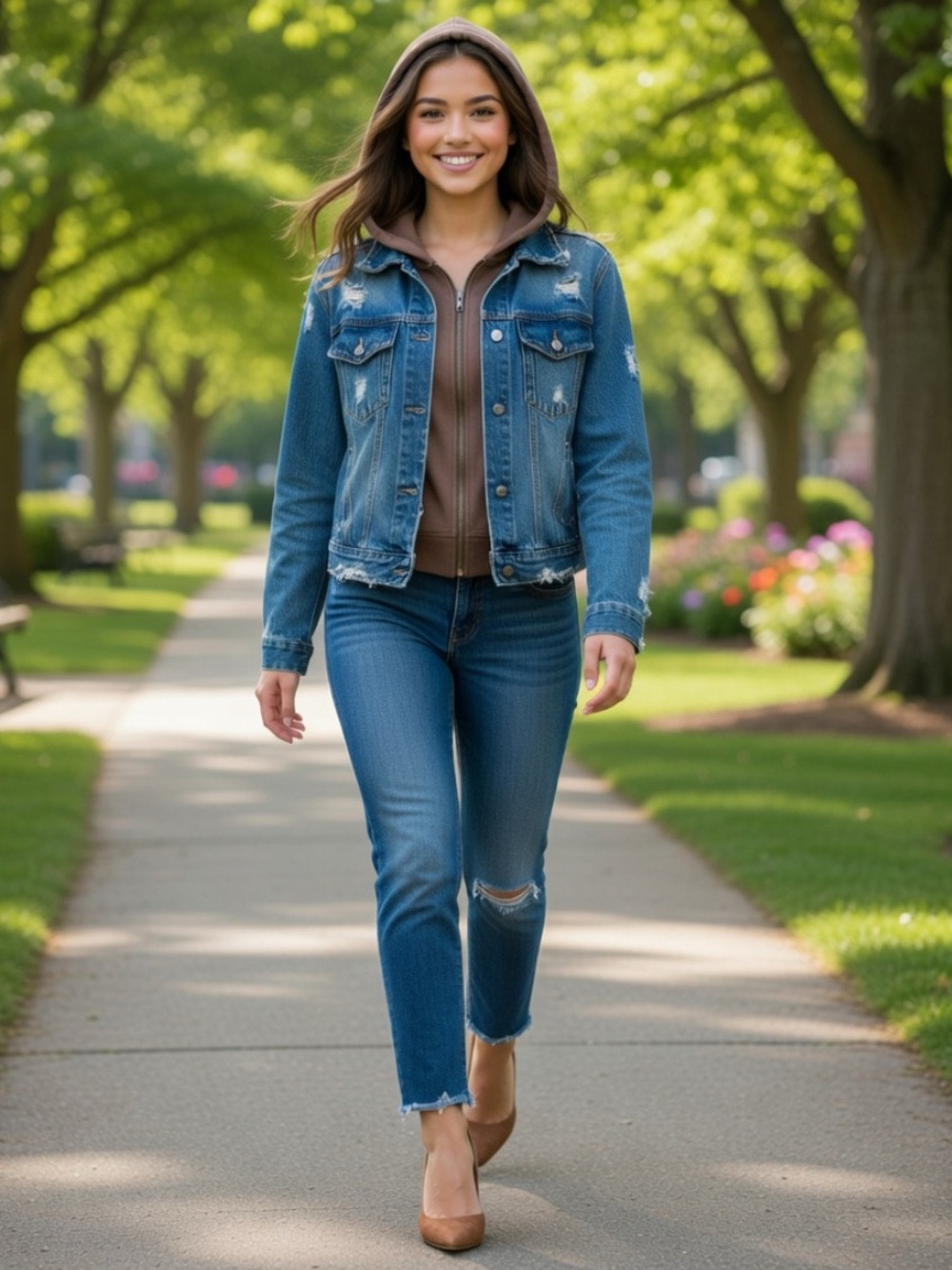 STAR JEANS DENIM STYLISH BLUE Button Jacket with Zip Brown Hoodie S Distressed
